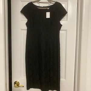 NWT J Crew Factory Black Lace Dress 8